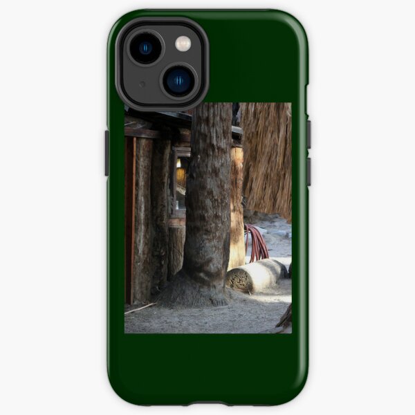 Cabin Behind Palm Trees Coachella Wildlife Preserve   iPhone Tough Case RB2410 product Offical coachella Merch