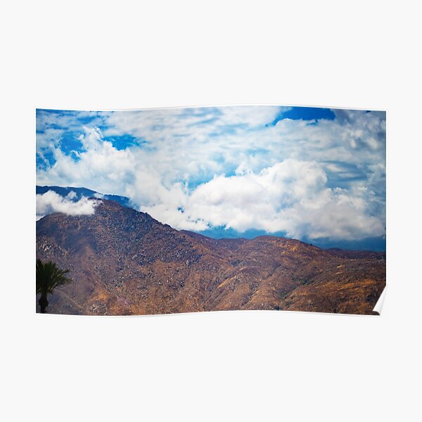 Clouds Overtaking Mountains in Coachella Valley Poster RB2410 product Offical coachella Merch