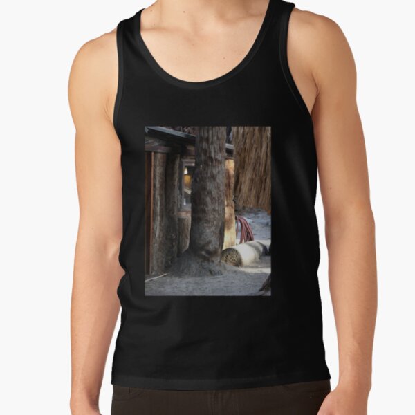 Cabin Behind Palm Trees Coachella Wildlife Preserve   Tank Top RB2410 product Offical coachella Merch