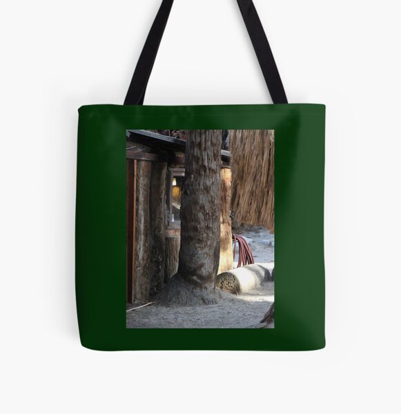 Cabin Behind Palm Trees Coachella Wildlife Preserve   All Over Print Tote Bag RB2410 product Offical coachella Merch