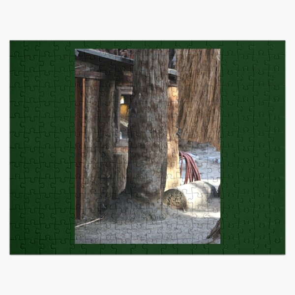 Cabin Behind Palm Trees Coachella Wildlife Preserve   Jigsaw Puzzle RB2410 product Offical coachella Merch