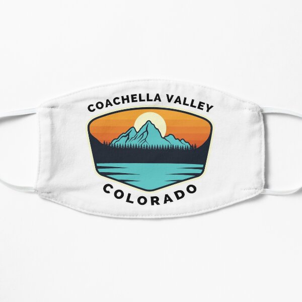 Coachella Valley Ski Snowboard Mountain Colorado Coachella - Coachella Valley Colorado - Travel Flat Mask RB2410 product Offical coachella Merch